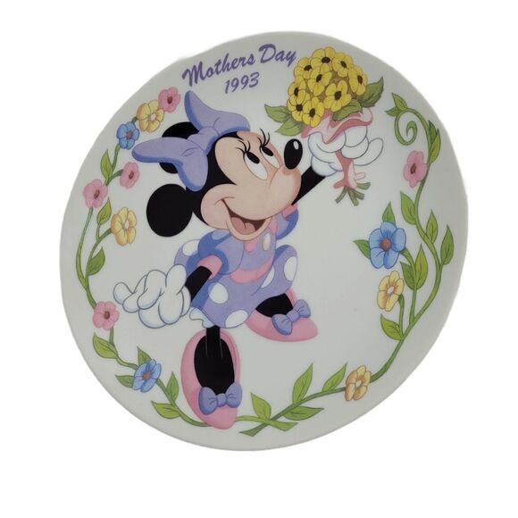 VINTAGE 90s Disney‎ Mother's Day 1993 bouquet Grolier limited collectible plate - Picture 9 of 9